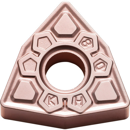 WNMG 432 KH CA310, 1/32″ Corner Radius, 3/16″ Thick, 1/2″ Inscribed Circle, TiCnulll2O3/Ti, Trigon, Turning Indexable Insert - Exact Industrial Supply
