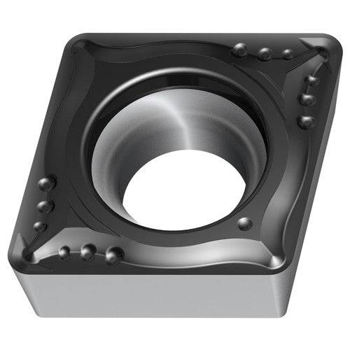 CCMT 431 T|Single-sided WPP20S, 1/64″ Corner Radius, 3/16″ Thick, 1/2″ Inscribed Circle, 80° Diamond, Turning Indexable Insert - Benchmark Tooling