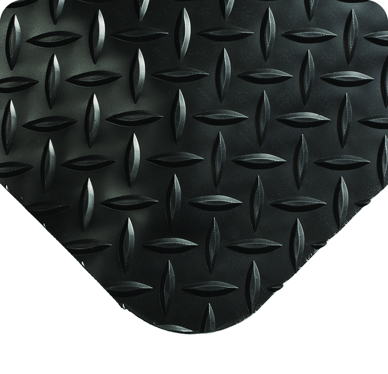 Diamond-Plate Select 15/16" x 3' x 5' Black Work Mat - Benchmark Tooling