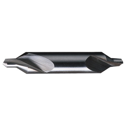 #2 × 2″ OAL 60 Degree Carbide Plain Center Drill Bright - Exact Industrial Supply