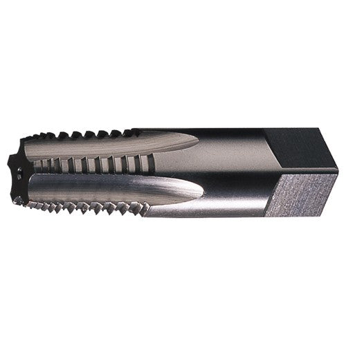 1/8-27 NPT 5 Flute HSS Interrupted Thread Medium Hook Taper Taper Pipe Tap- Bright - Exact Industrial Supply