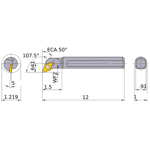 S-SDQCL-164 BORING BAR