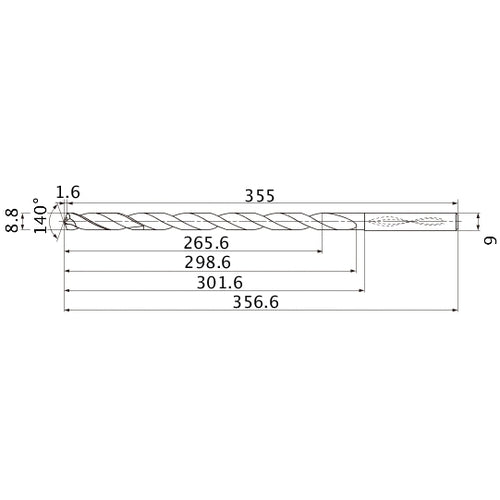 MNS0880X30DB CARB DRILL