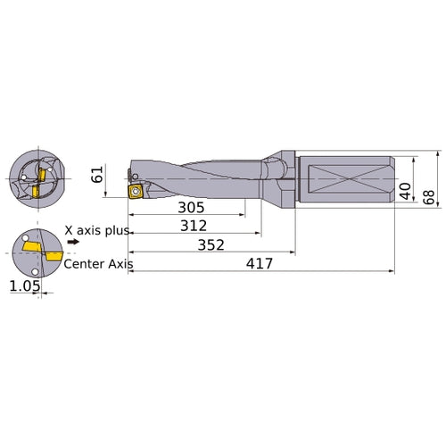 MVX6100X5F40 INDX DRILL