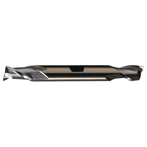 1″ × 1″ × 1-5/8″ × 6-3/8″ RHS / RHC HSS-CO 8% (M42) Cobalt Double End 2-Flute Center Cutting Finishing End Mill - TiCN - Exact Industrial Supply