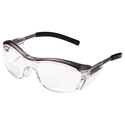3M Nuvo Reader Protective Eyewear 11435-00000-20 Clear Lens Gray Frame +2.0 Diopter - Benchmark Tooling