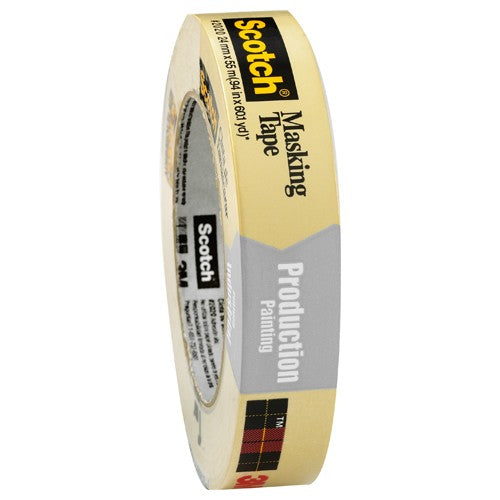 Scotch Masking Tape for Production Painting 2020-72A-BK 72 mm × 55 m - Benchmark Tooling