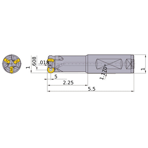 ARP5UPR1603FA16M INDEXABLE EM