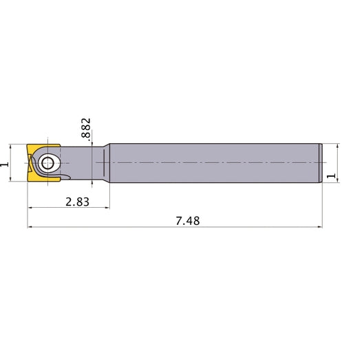 MBD081000SB INDEXABLE ENDMILL