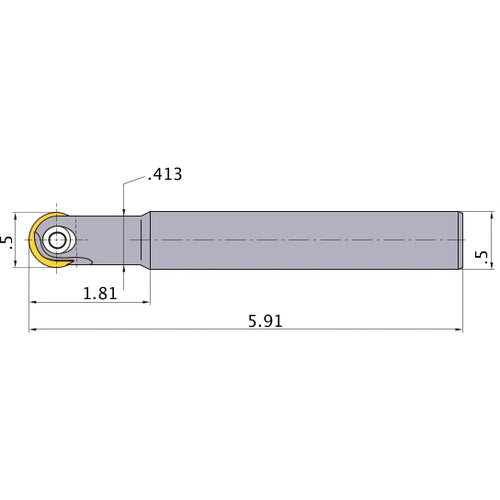 MBN040500SB INDEXABLE ENDMILL