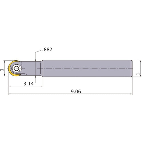 MBN081000SA INDEXABLE ENDMILL