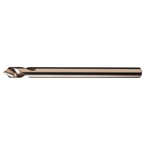 1/4-E × 4″ OAL 90 Degree HSSCoPM Radial NC Spotting Drills Gold-Black Oxide - Exact Industrial Supply