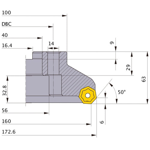 AHX640W-160C16R MILL