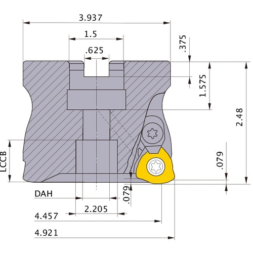 AJX14RA12507E FACE MILL