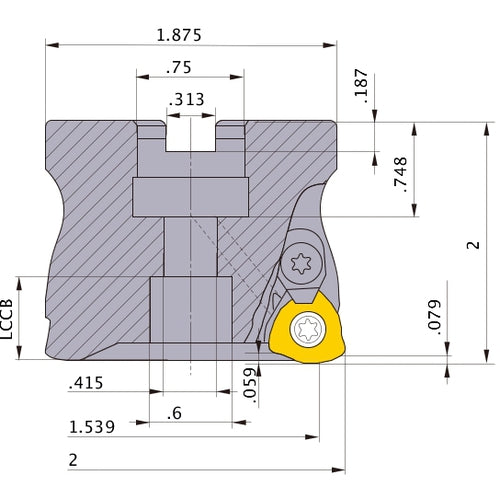 AJXU12R0203 FACE MILL