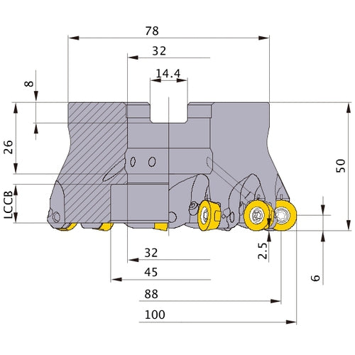 ARP6P-100B11AR MILL