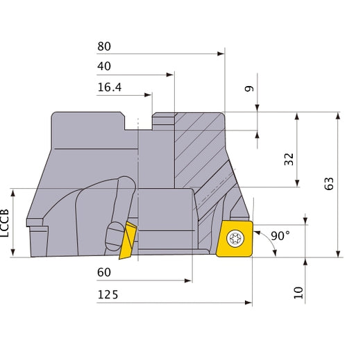 ASX400-125B08R MILL