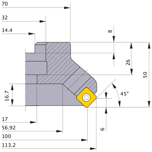 ASX445-100A10R MILL
