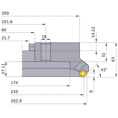 ASX445-250C24R MILL