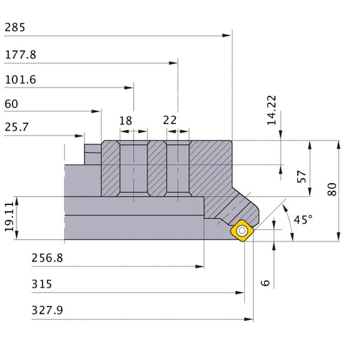 ASX445-315C28R MILL