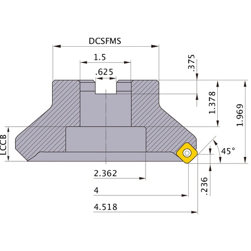 ASX445R0407E FACE MILL