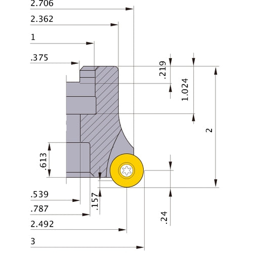 BRP6UPR0306C FACE MILL