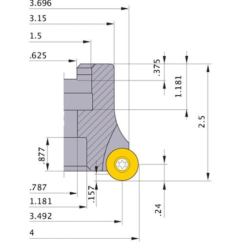 BRP6UPR0407E FACE MILL