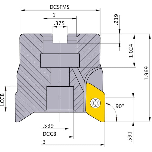 BXD4000R0305 FACE MILL