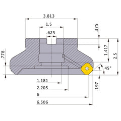 WSX445UR0616EA FACE MILL