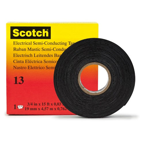 Scotch Electrical Semi-Conducting Tape 13 3/4″ × 15 ft Printed Black - Benchmark Tooling