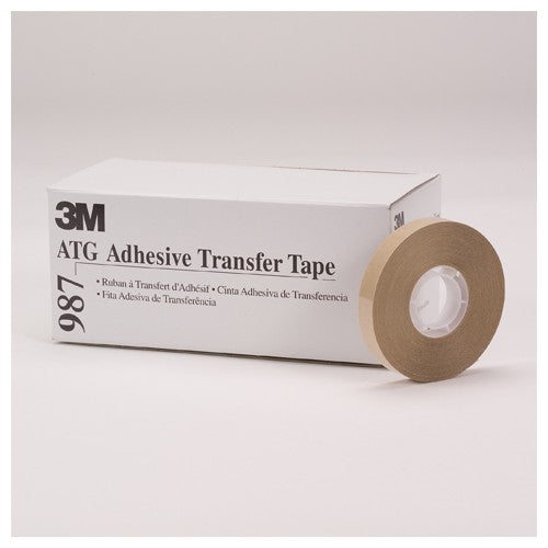 3M ATG Adhesive Transfer Tape 987 Clear 1/2″ × 60 yd 1.7 mil - Benchmark Tooling