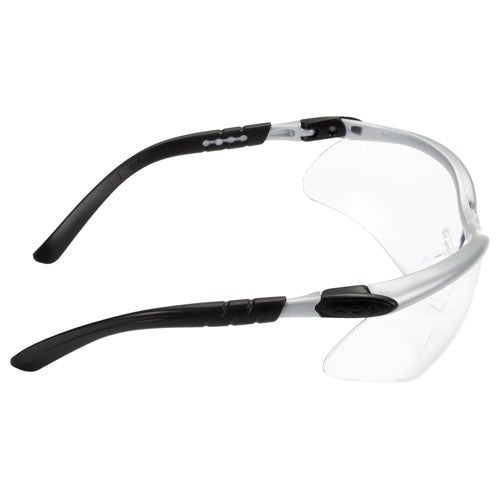 3M BX Protective Eyewear 11380-00000-20 Clear Anti-Fog Lens Silver/Black Frame - Benchmark Tooling