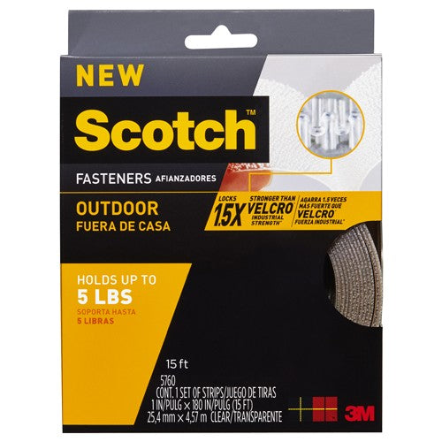 1 in × 15 ft Scotch™ Outdoor Fasteners RF5 Clear Alt Mfg # 96630 - Benchmark Tooling