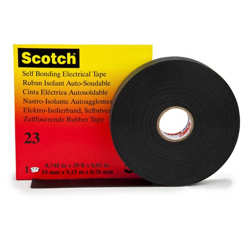 3/4 in × 30 ft Scotch® 23 Electrical Tape - 19 mm × 9 Alt Mfg # 15025 - Benchmark Tooling