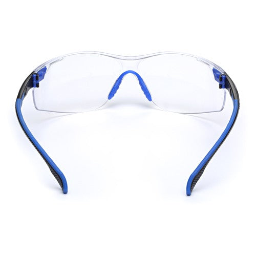 3M Solus 1000-Series Safety Glasses S1101SGAF Black/Blue Clear Scotchgard Anti-Fog Lens - Benchmark Tooling