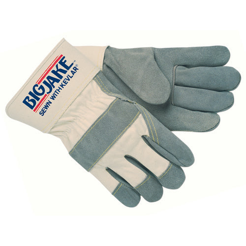 Big Jake Leather Palm Gloves - Sewn w/Kevlar - Size Large - Benchmark Tooling