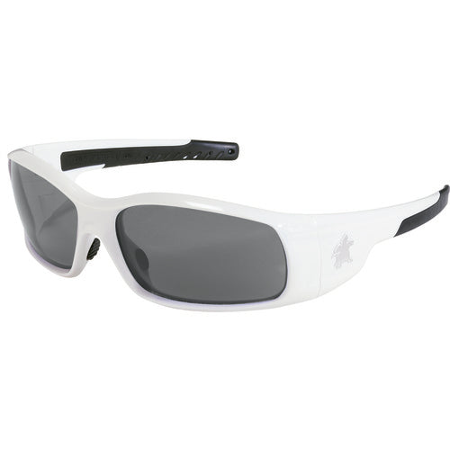 Safety Glasses - White Frame-Gray Lens - SR1 Style - Benchmark Tooling