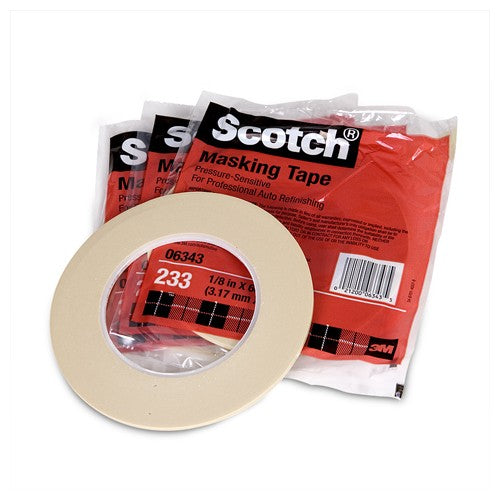 Scotch Automotive Refinish Masking Tape 233 06343 3 mm × 55 m - Benchmark Tooling