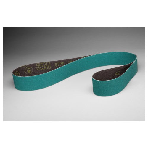 3M Cloth Belt 577F 80 YF-weight 2 in × 72 in Film-lok Single-flex 25 per inner - Benchmark Tooling