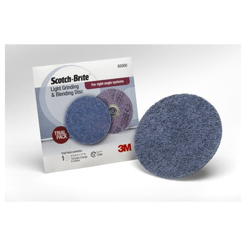 Scotch-Brite Light Grinding and Blending Disc 65000 TN Quick Change 4-1/2″ x NH Super Duty A CRS Single Pack - Benchmark Tooling