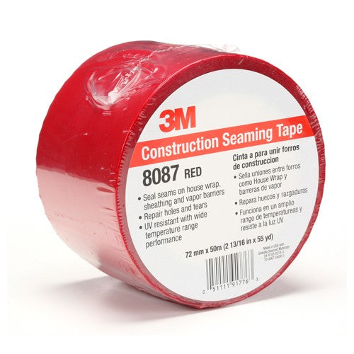 72 mm × 50 m Construction Seaming Tape Red Alt Mfg # 91776 - Benchmark Tooling