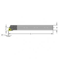 E08R SWLCR2 Solid Carbide Boring Bar w/Coolant - Benchmark Tooling