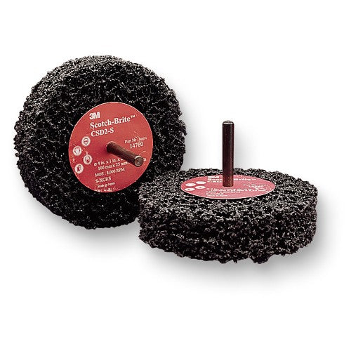 Scotch-Brite Clean and Strip Disc D1 4″ × 1/2″ × 1/4″ S XCS - Benchmark Tooling