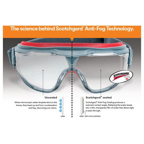 3M GoggleGear 500 Series GG501SGAF Clear Scotchgard Anti-fog lens - Benchmark Tooling
