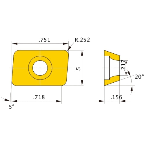 AEMW19T3250ER UTI20T INSERT