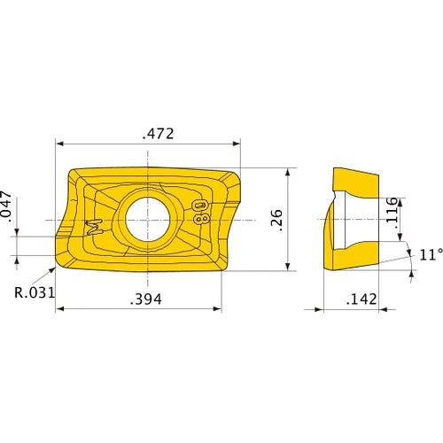 AOMT123608PEER-M MP6130 INSERT