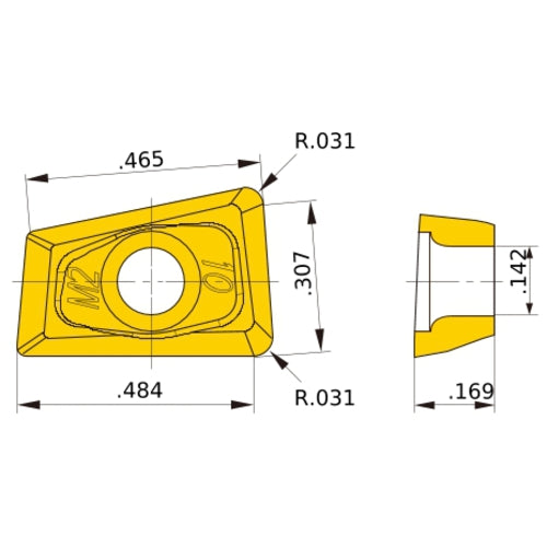 QOMT1443R-M2 VP30RT INSERT