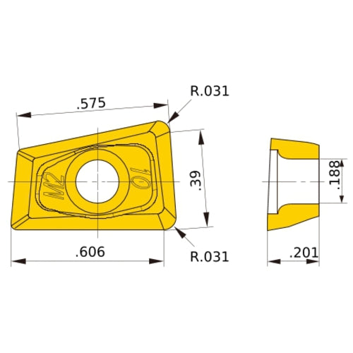 QOMT1651R-M2 VP30RT INSERT