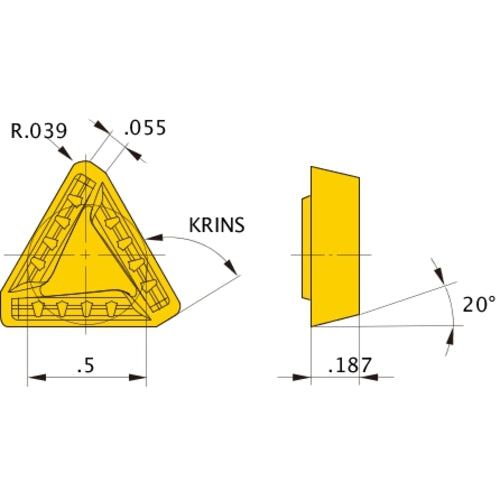 TEER43PEER-JS F7030 MILLING INSERT
