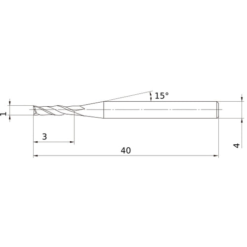 MS2JSD0100 CARBIDE ENDMILL